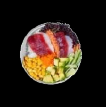 Rainbow poké bowl